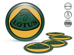 Lotus Domed Stickers Edition Custom Rim Decals